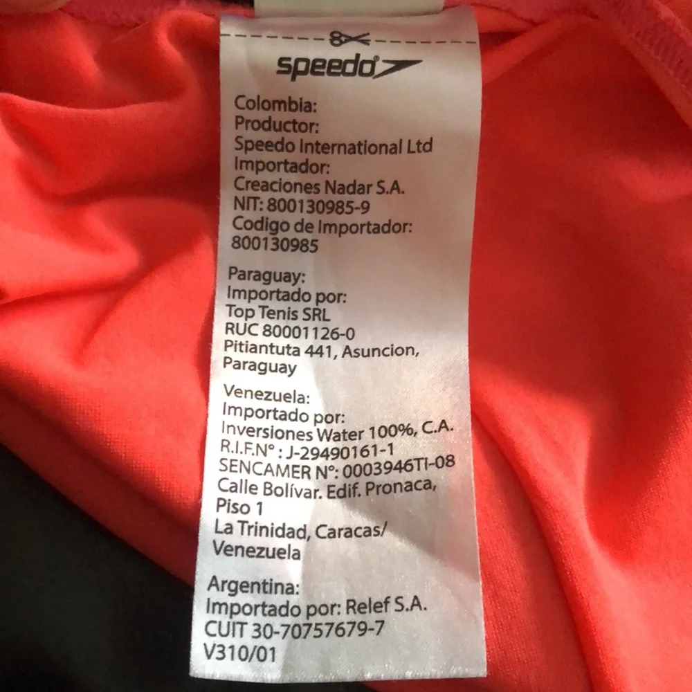 Speedo Endurance Neon Orange One Piece Racerback Swimsuit size 10 - Picture 15 of 16